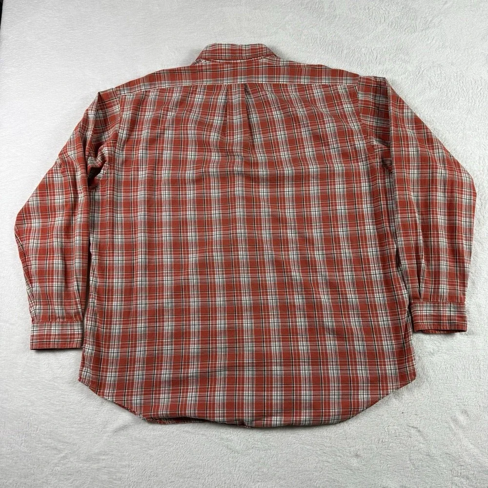 Ralph Lauren Button Down Blake Shirt Mens XL Red Plaid‎ Cotton Pony